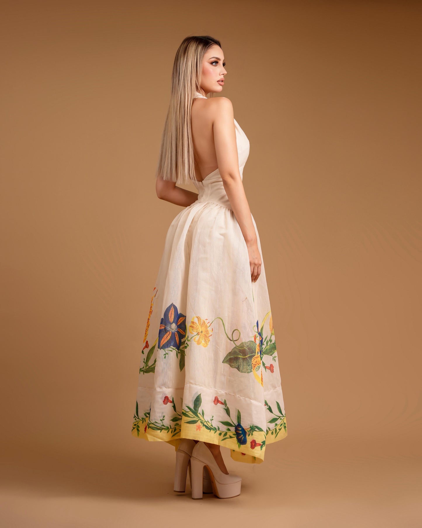 vestido flower garden