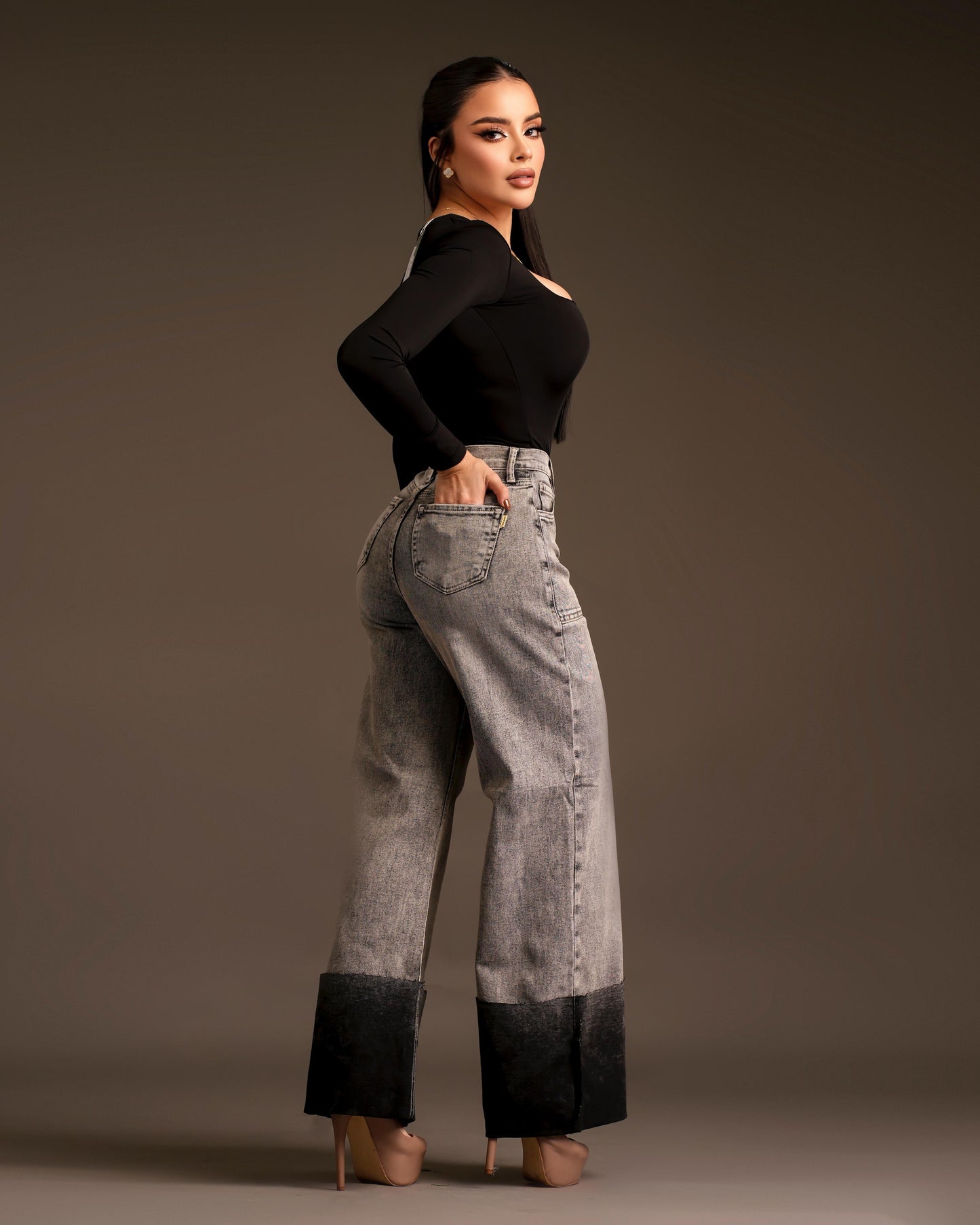 Pantalon faded gray