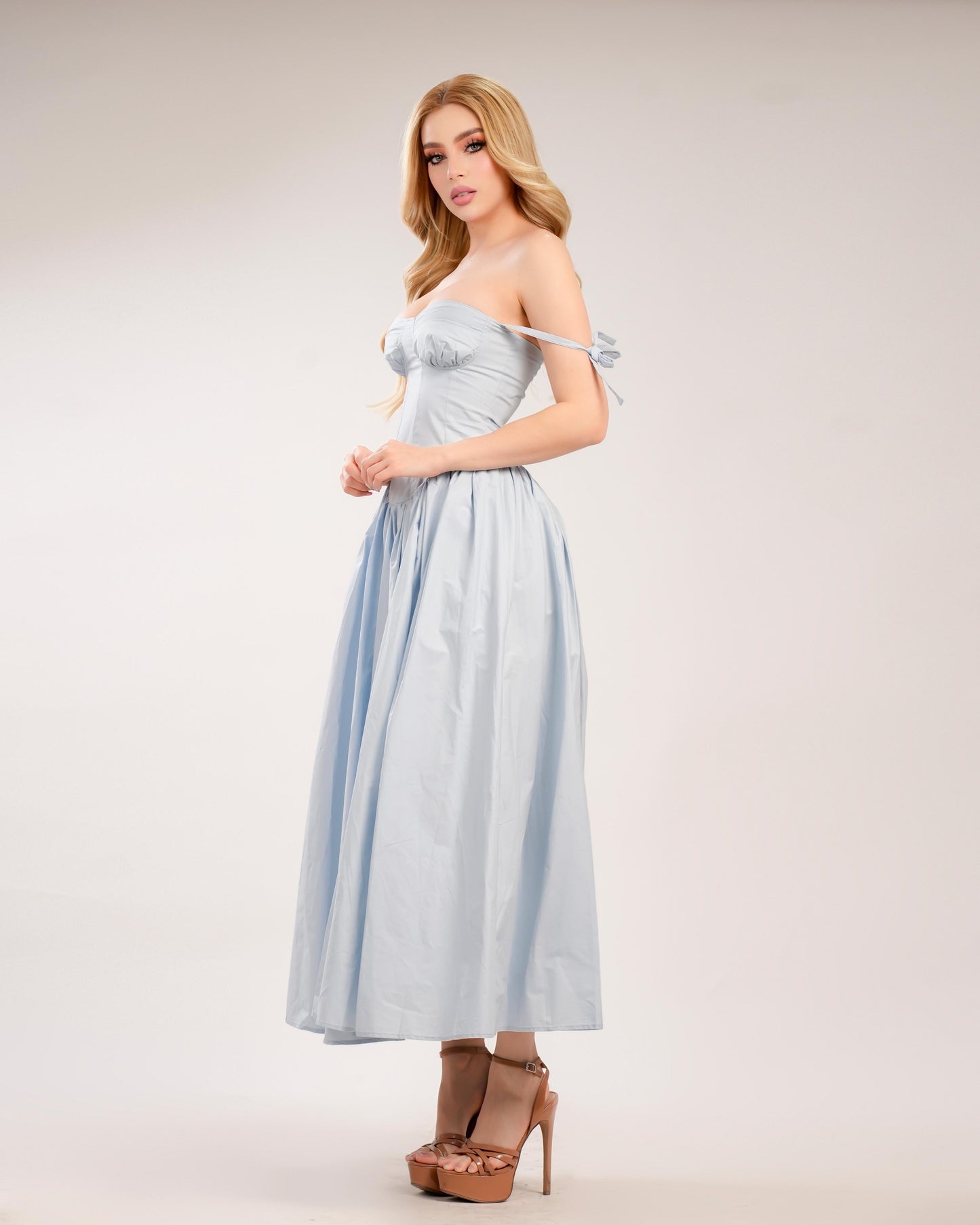 Vestido midi blue