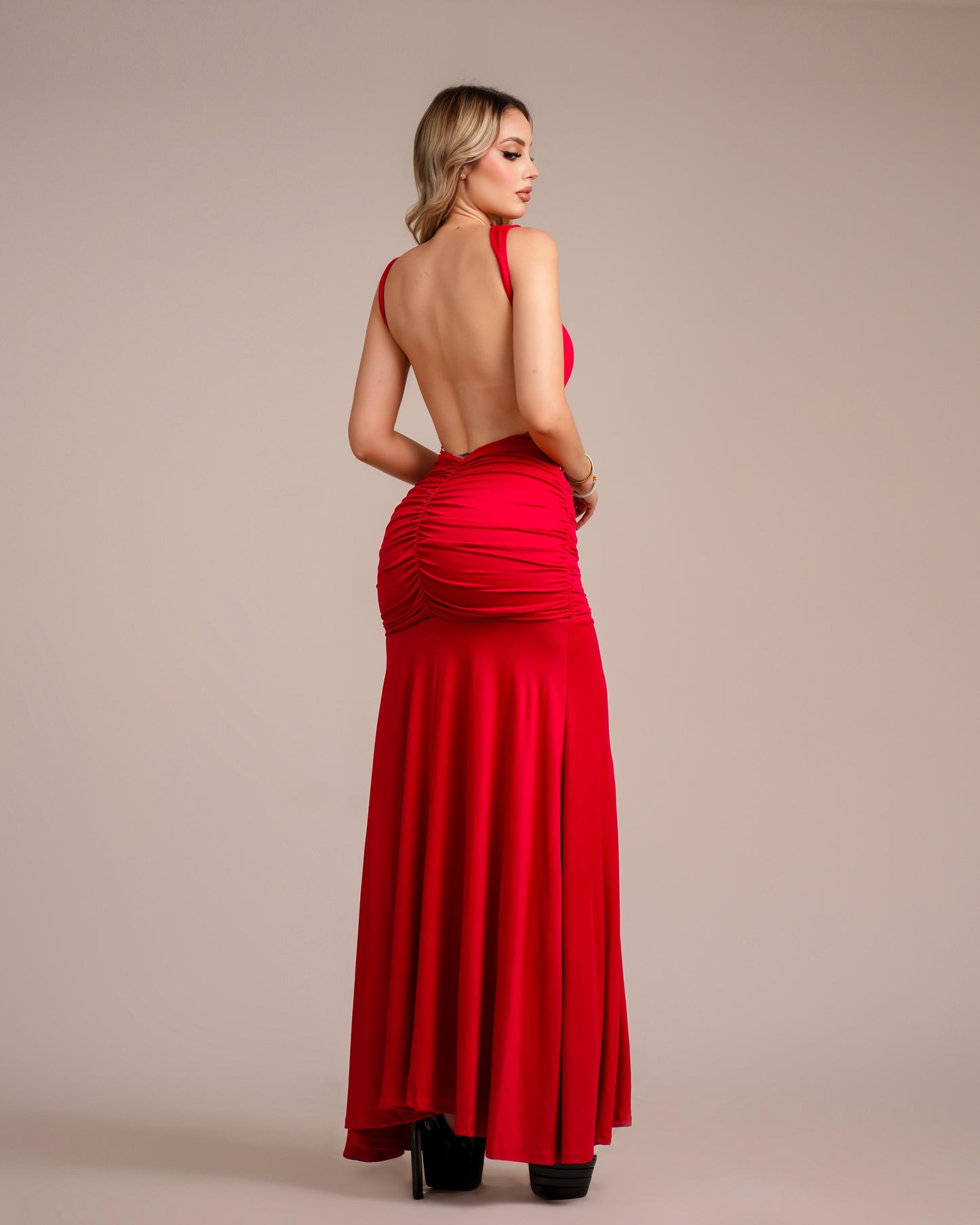 Vestido maxi red