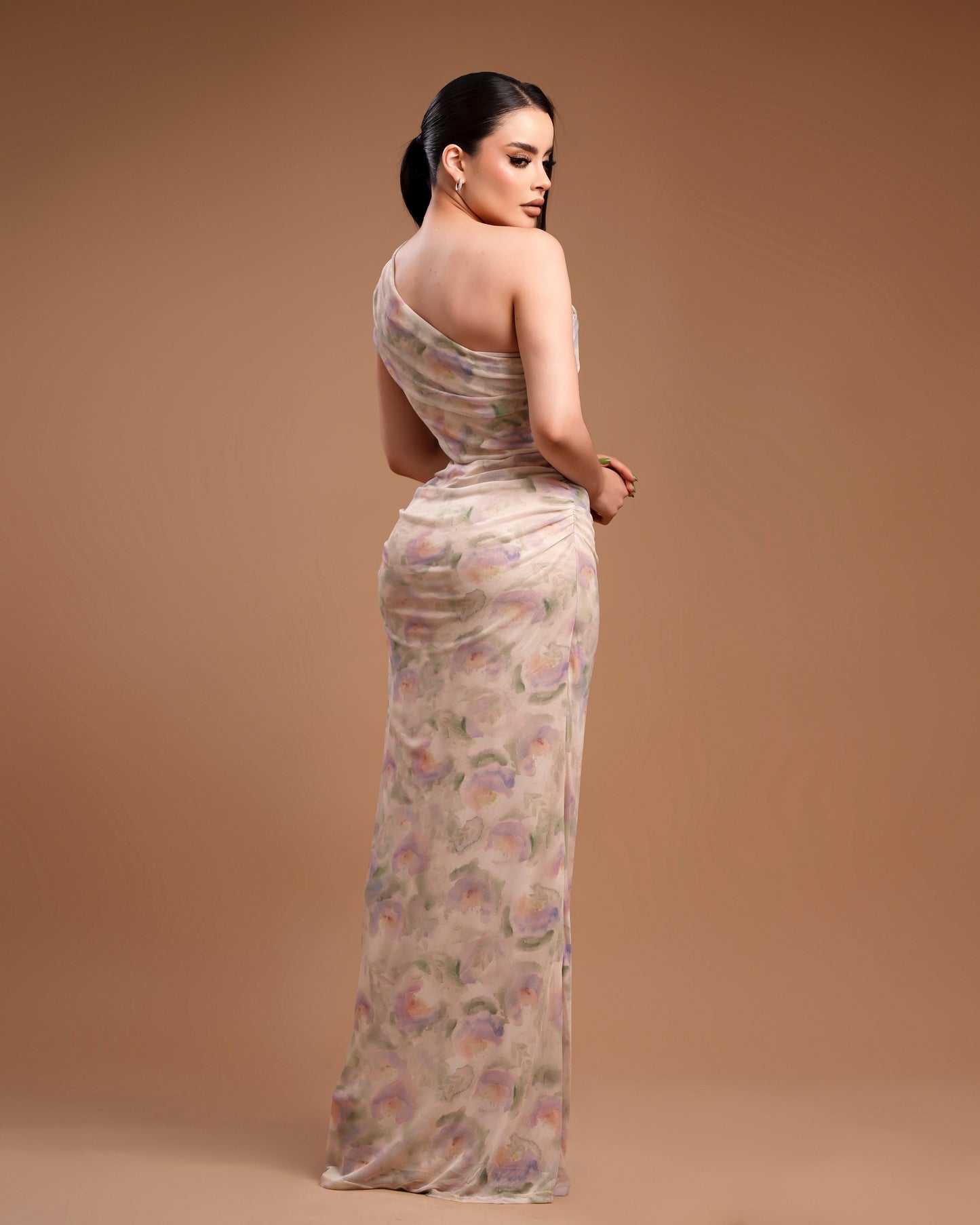 Vestido largo flores