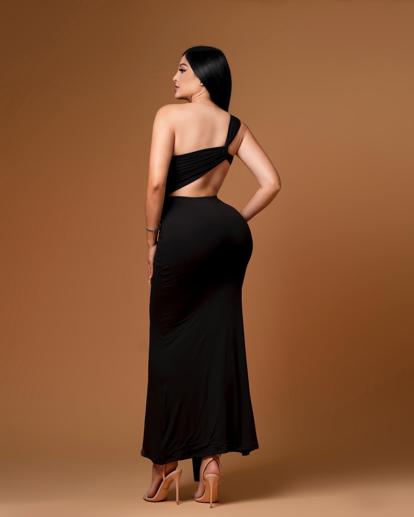 Vestido negro largo