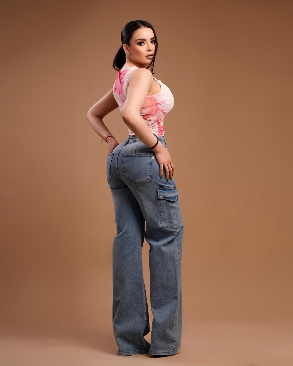 Pantalón mezclilla cargo