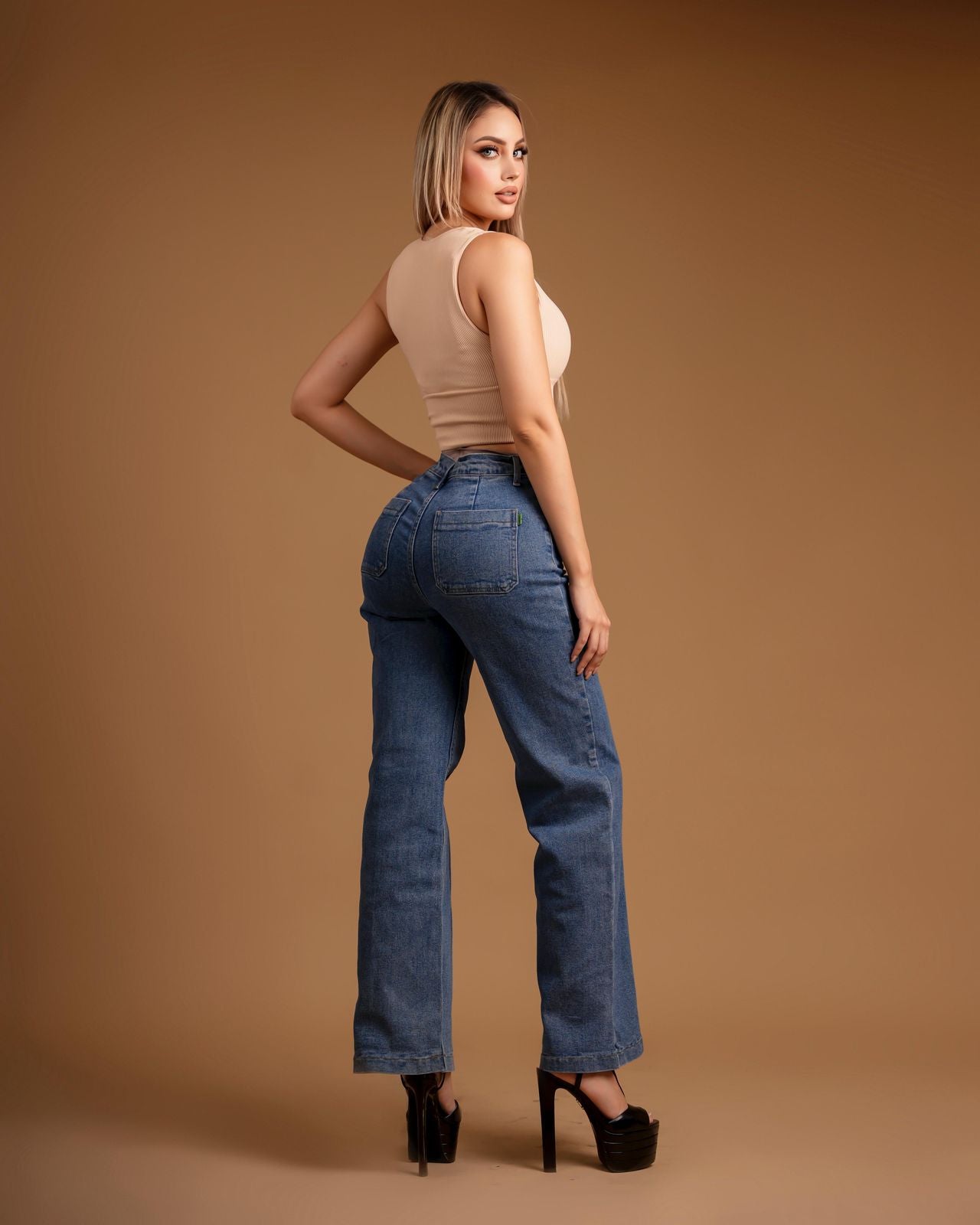 Pantalón mezclilla recto