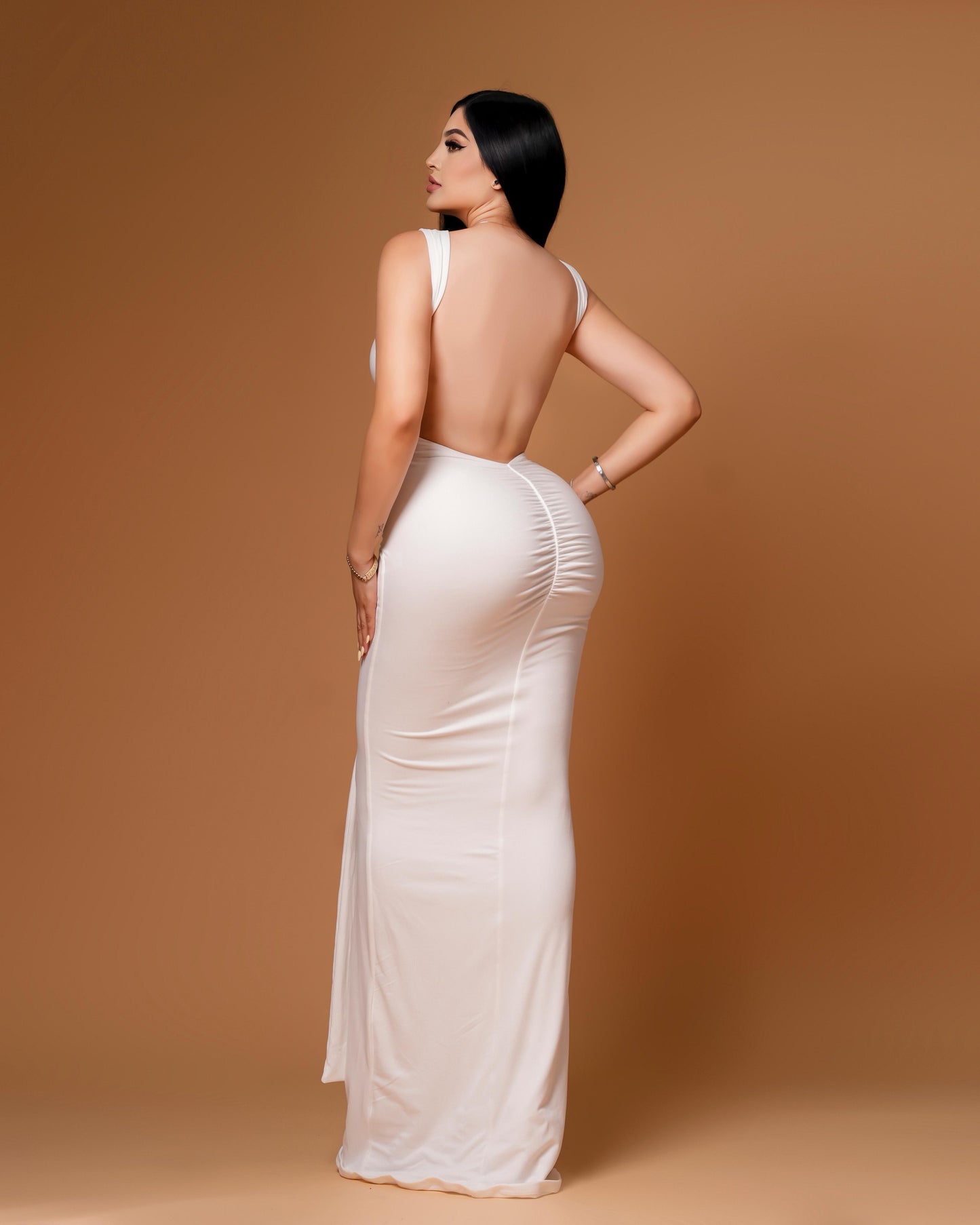 WHITE MAXI DRESS