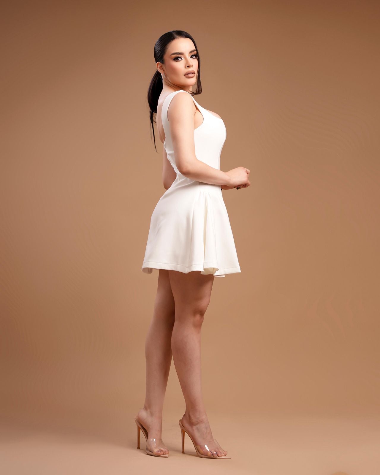 Vestido blanco corto