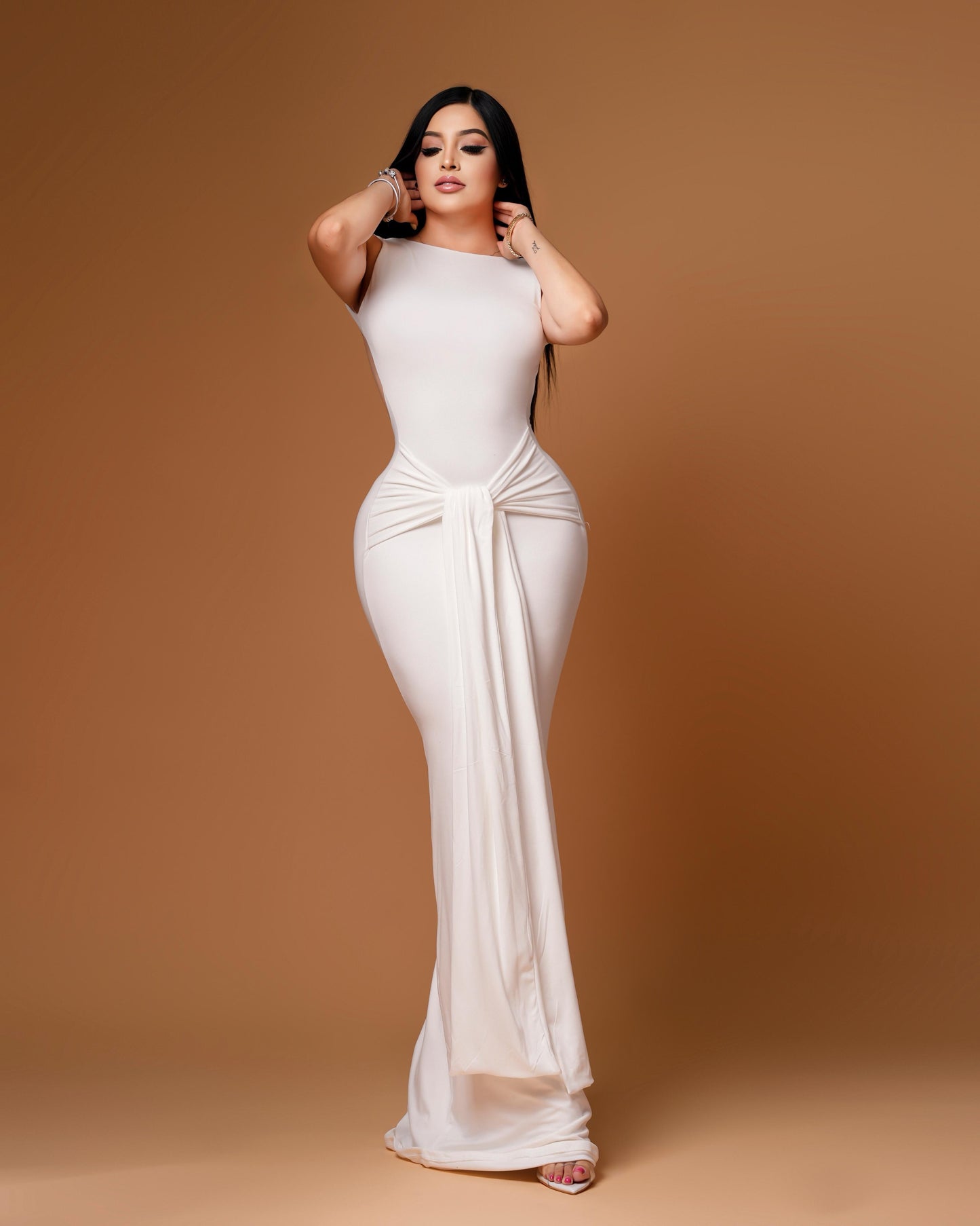 WHITE MAXI DRESS