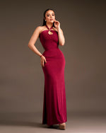 Vestido suede wine