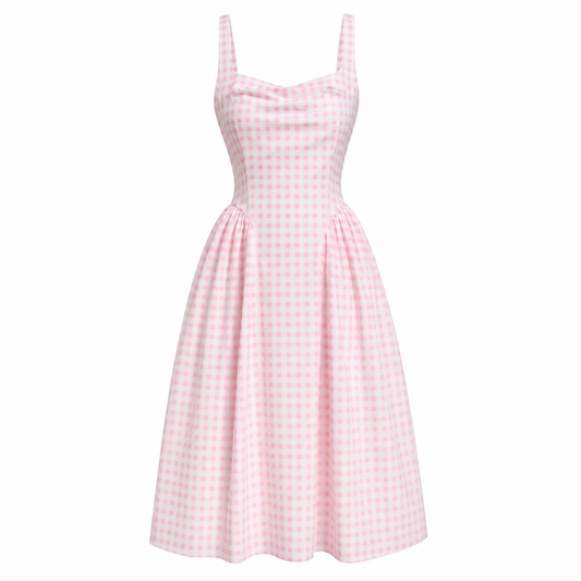 Vestido Vichy pink