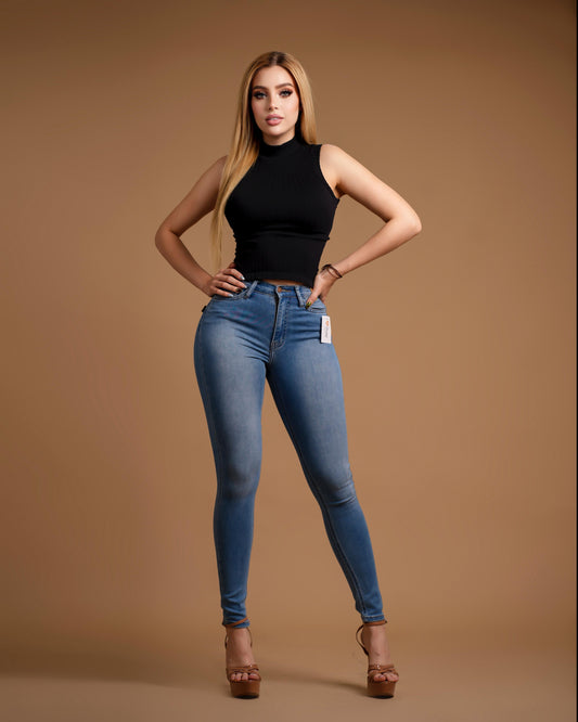 Pantalon straight claro