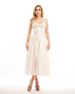 Midi dress beige