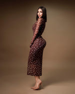 Vestido mesh dots