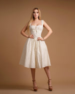 Vestido blanco con flores