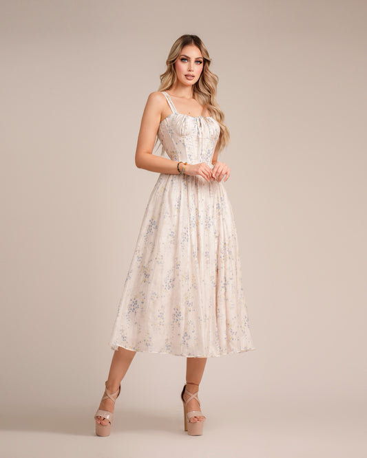 Midi floral dress