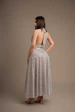 Vestido halter polka
