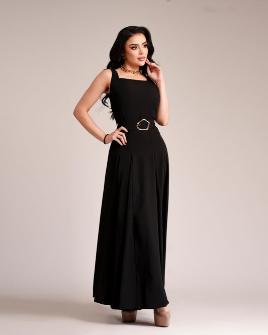 Vestido black buckle