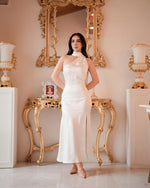 Vestido perla halter