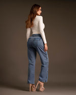 Pantalon button black
