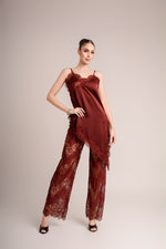 Set burgundy lace