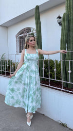 Vestido blanco con flores