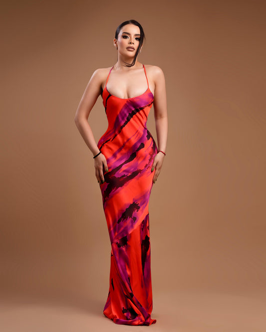 Vestido multi color