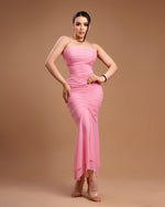 Vestido rosa mesh