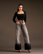 Pantalon faded gray
