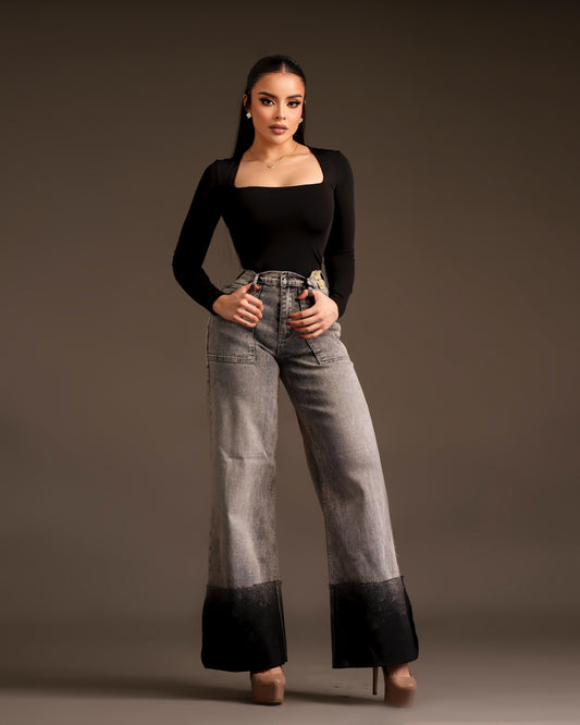 Pantalon faded gray