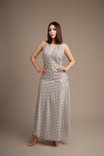 Vestido halter polka
