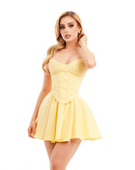 Vestido mini yellow