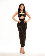 Midi dress black