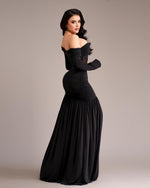 Vestido strapless black