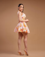 Vestido rosa con flores