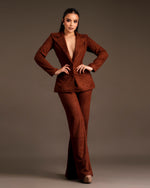 Set suede brown