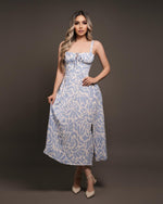 Vestido midi blue