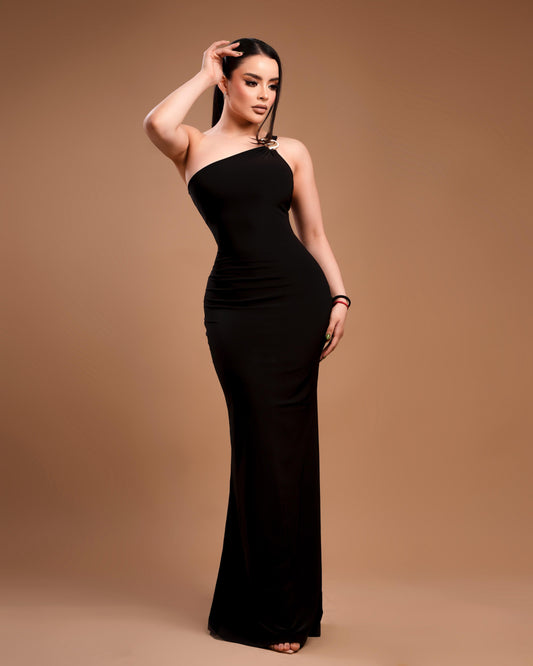 Vestido negro largo