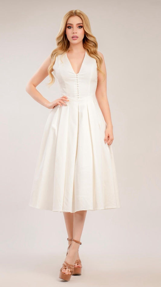 Vestido midi white
