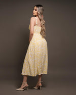 Vestido midi yellow