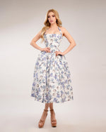 Vestido garden blue