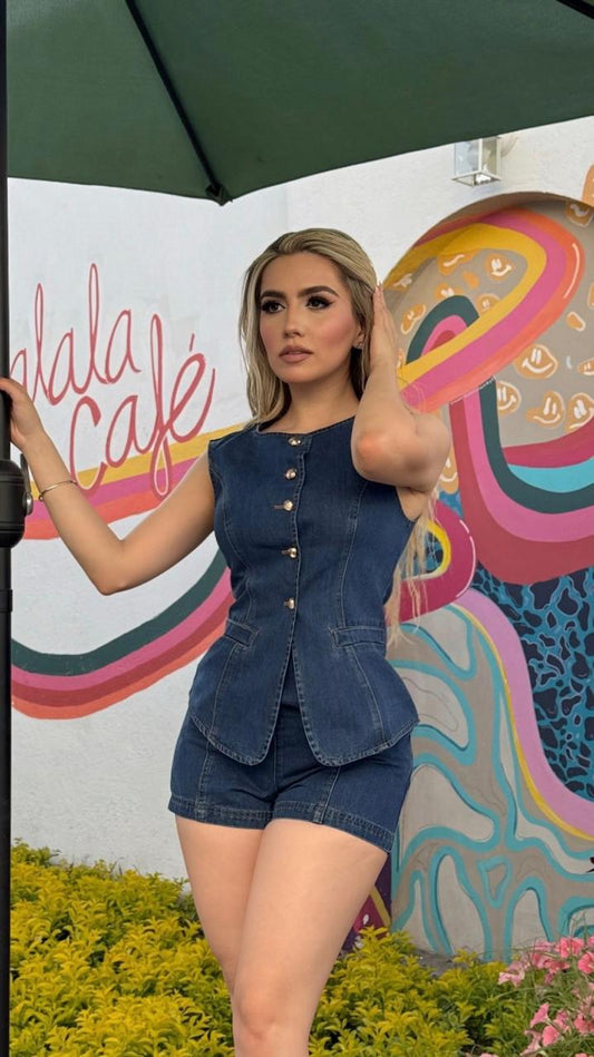 Set de short mezclilla