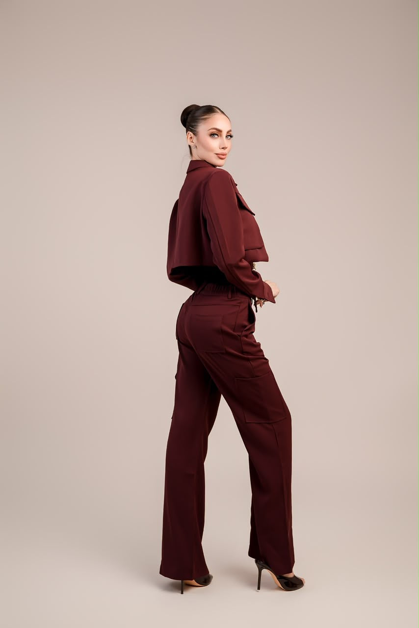 Set burgundy atelier