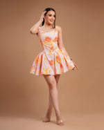 Vestido rosa con flores
