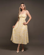 Vestido midi yellow