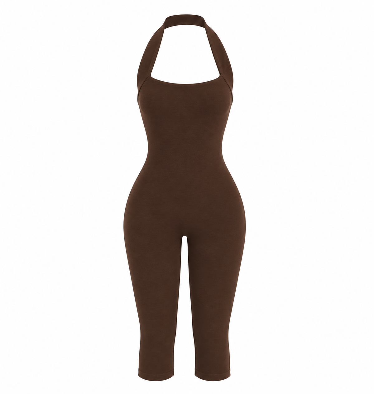 Jumpsuit capri brown