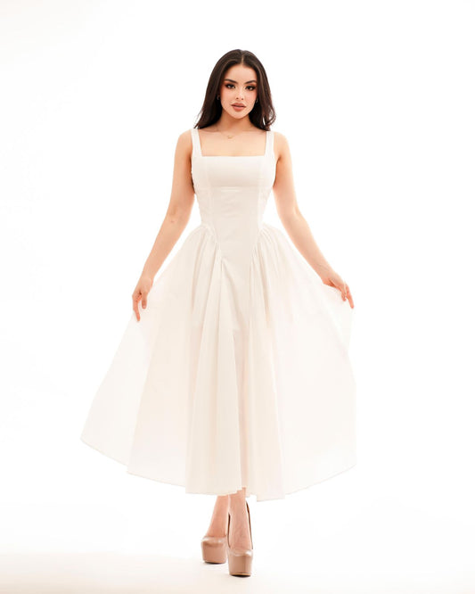 Vestido maxi moño