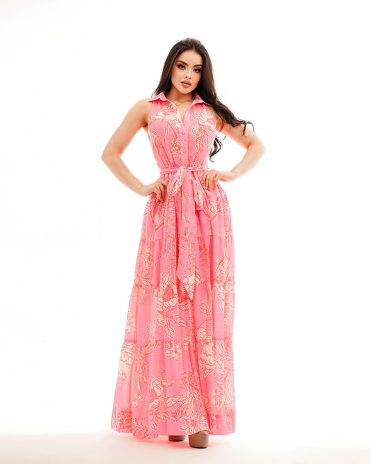 Maxi dress floreado
