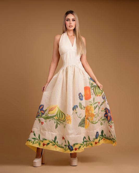 vestido flower garden