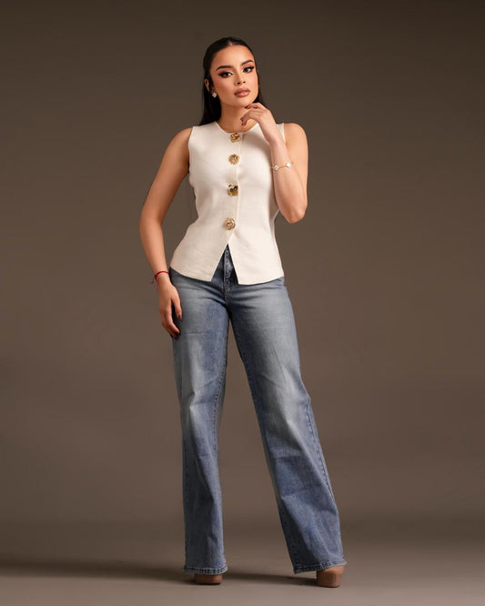 Blusa white