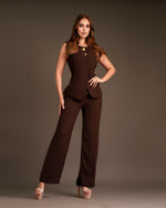 Set vest brown