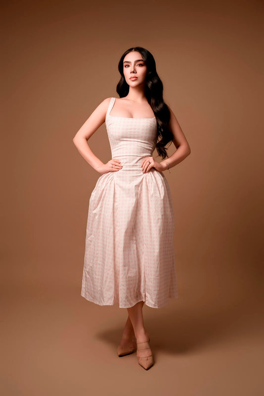 Vestido Vichy pink